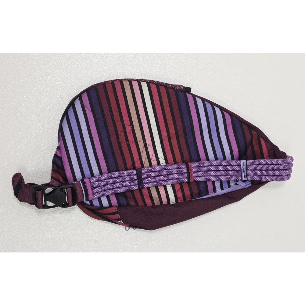 Kavu Rope Sling Paxton Bag Purple September Stripe NWOT Boho